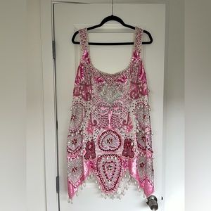 ASOS LUXE gem encrusted mini dress